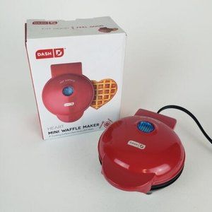 Dash 4" Heart Mini Personal Waffle Maker DMW001HR